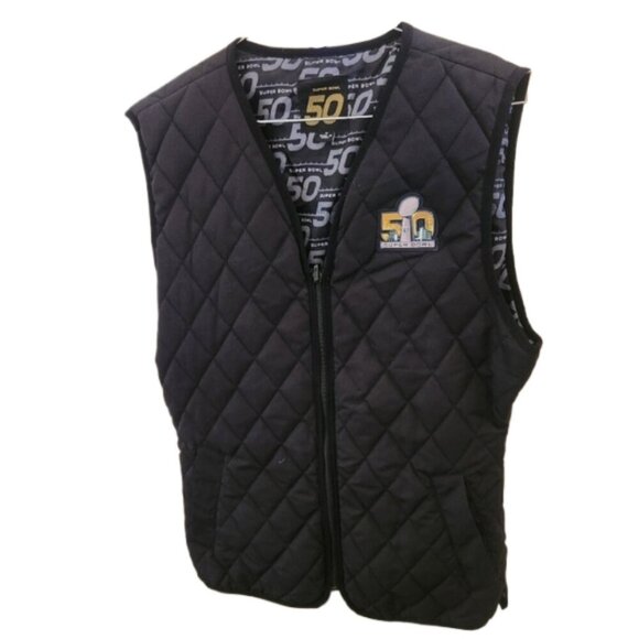Collectible BDA Women's Superbowl 50 Vest Zip Up with Pockets - Picture 1 of 4